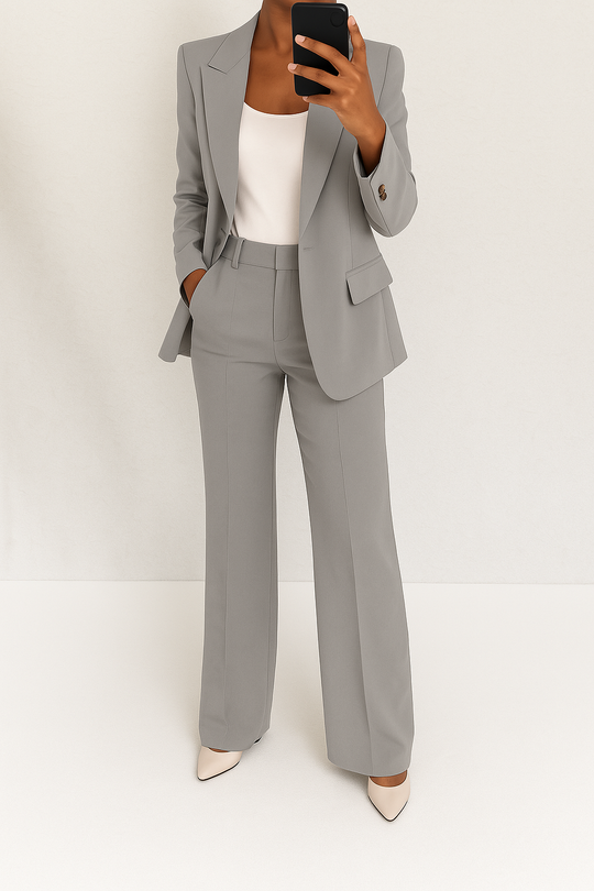 Vivianne | Tailored Double-Breasted Pantsuit