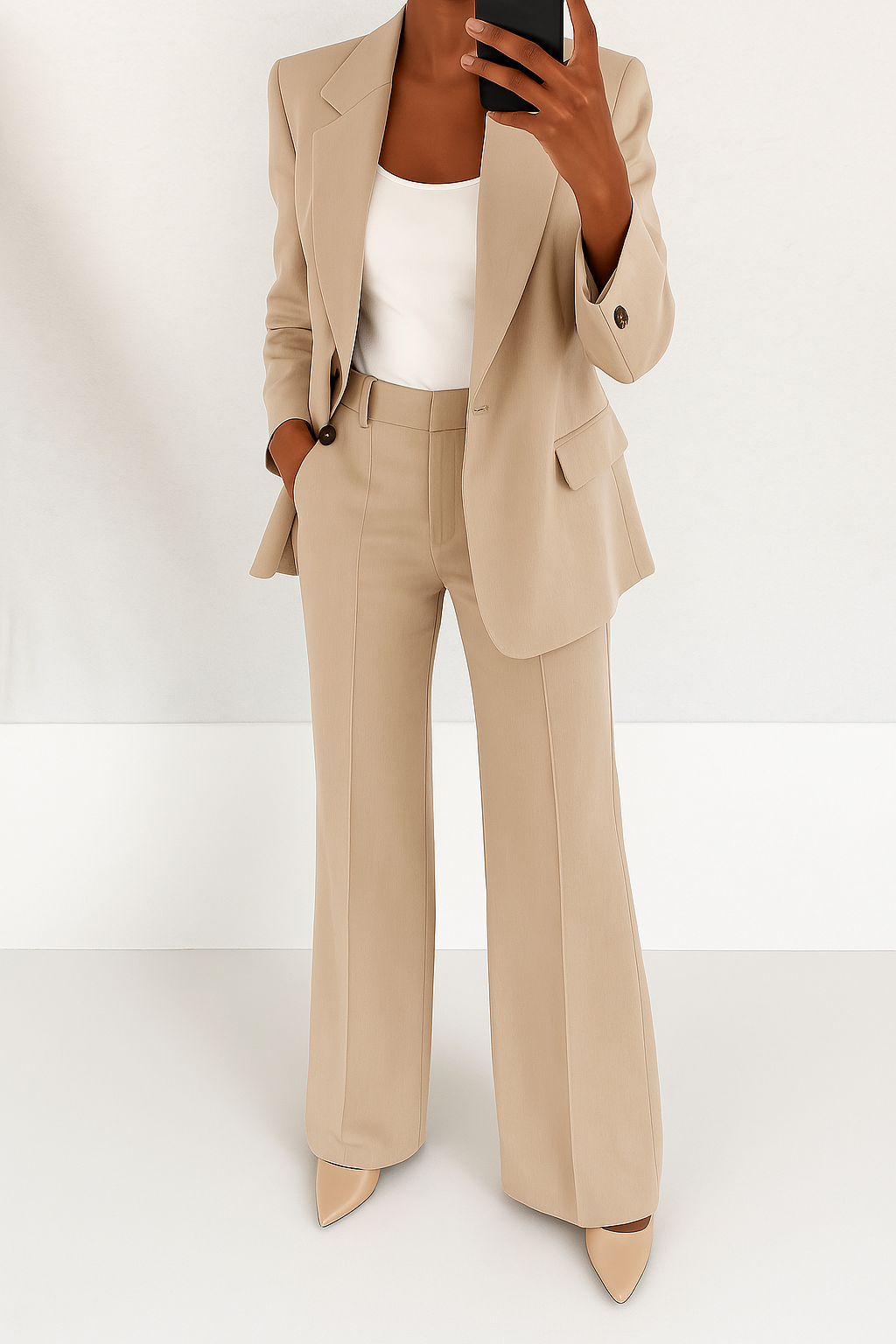 Vivianne | Tailored Double-Breasted Pantsuit