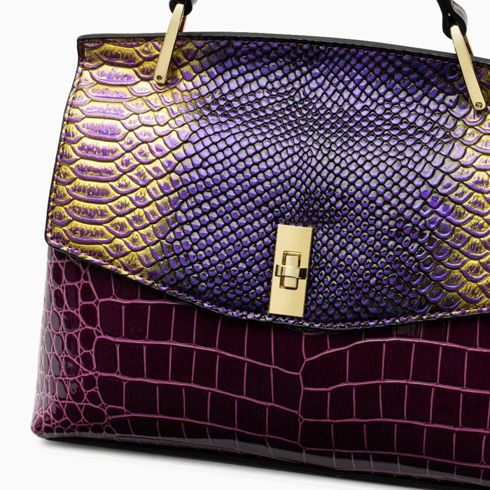 Alaia – Luxury Crocodile-Embossed Leather Handbag for Women