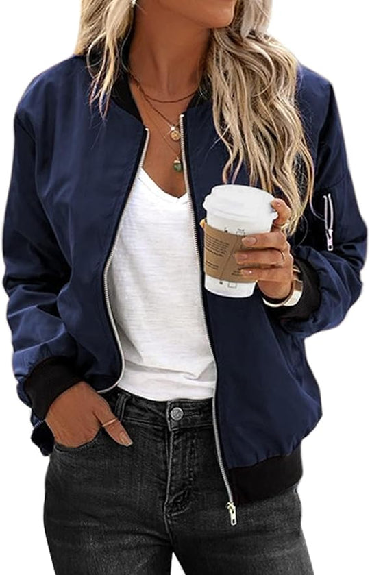 Kenzie – Classic Bomber Jacket for Women