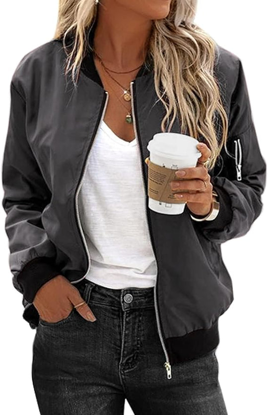 Kenzie – Classic Bomber Jacket for Women