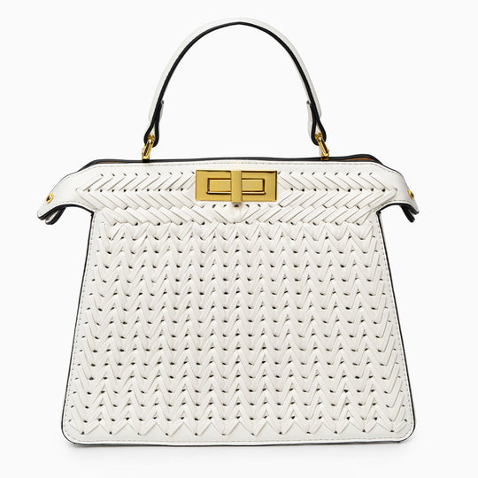 Natalie – Sophisticated Woven Leather Handbag for Women