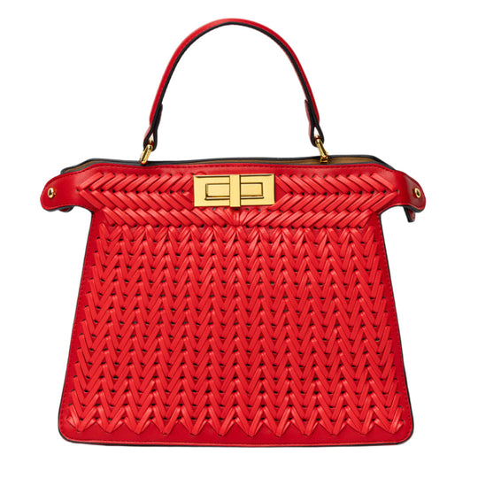 Natalie – Sophisticated Woven Leather Handbag for Women