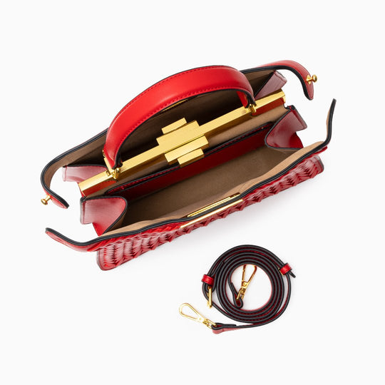 Natalie – Sophisticated Woven Leather Handbag for Women