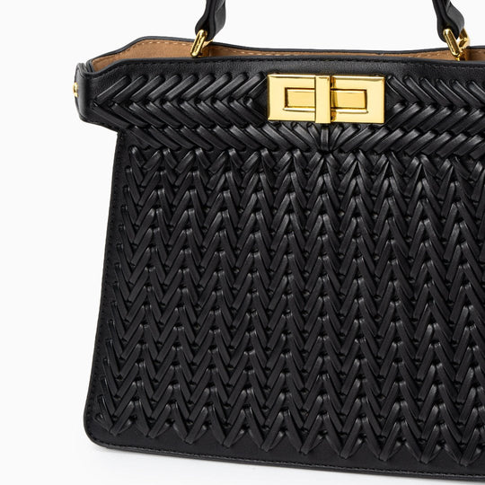 Natalie – Sophisticated Woven Leather Handbag for Women