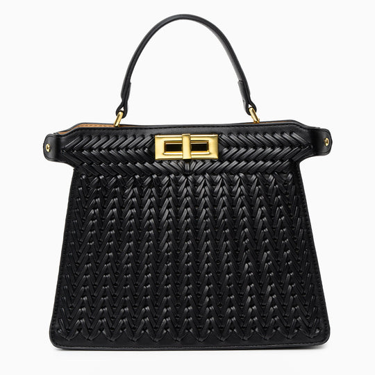 Natalie – Sophisticated Woven Leather Handbag for Women