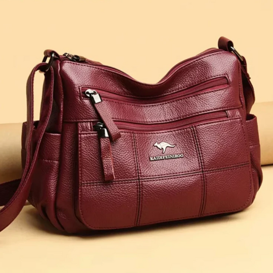 Zulay – Multi-Pocket Soft Leather Shoulder Bag for Women