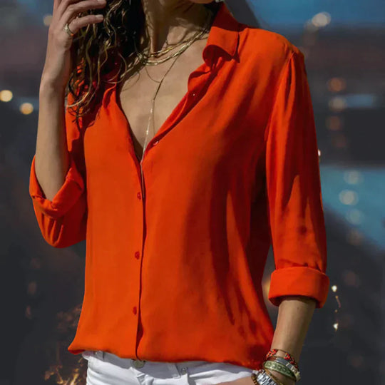 Margarida – Flow Silhouette Button-Up Blouse for Women
