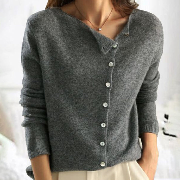 Carole – Soft Knit Button-Front Cardigan for Women