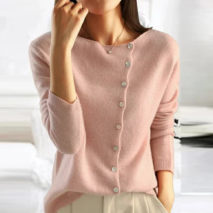 Carole – Soft Knit Button-Front Cardigan for Women