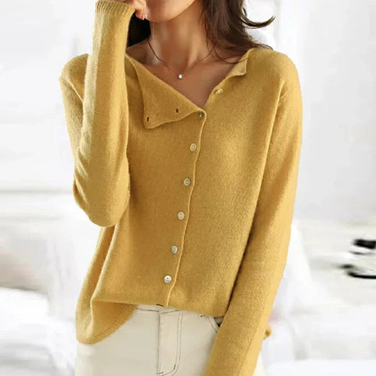 Carole – Soft Knit Button-Front Cardigan for Women