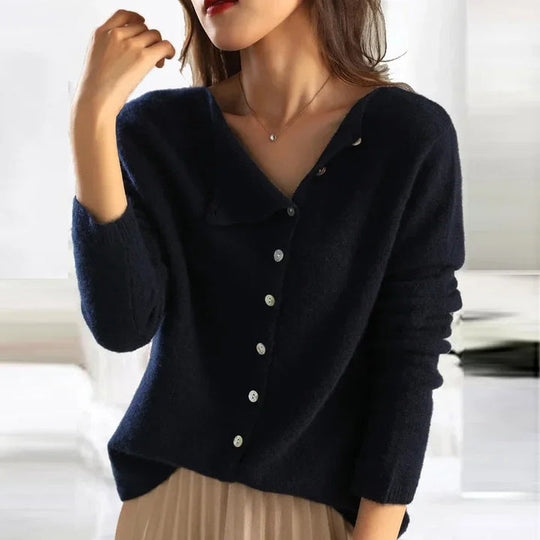 Carole – Soft Knit Button-Front Cardigan for Women