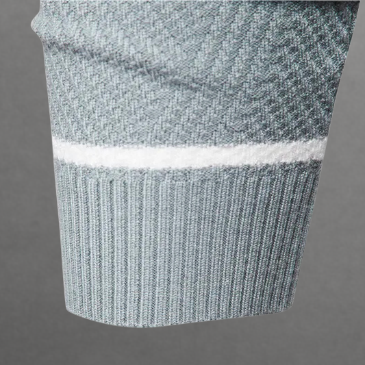 Oliver – Striped Crewneck Knit Sweater for Men