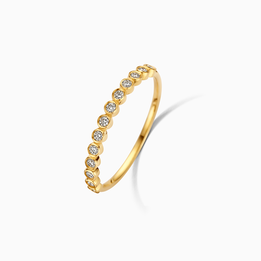 Melonie – Delicate Gold Eternity Band for Women