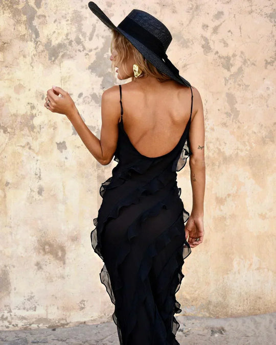 Valentira – Cascading Ruffle Evening Gown for Women