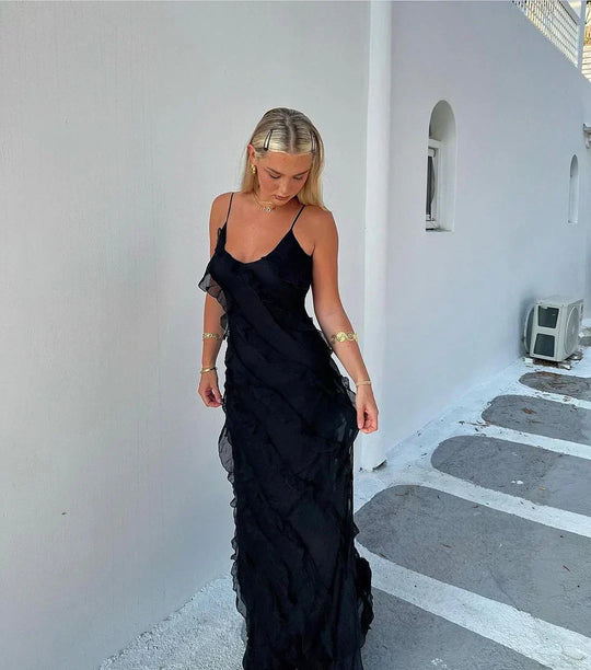 Valentira – Cascading Ruffle Evening Gown for Women