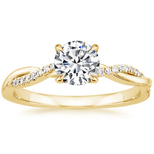 Noureen – Gold Solitaire Ring for Women