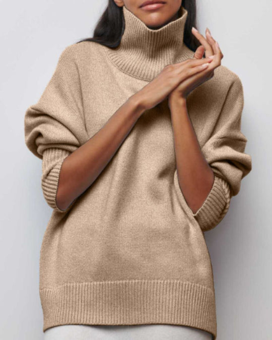 Alicia  – Oversized Turtleneck Sweater for Women