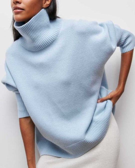 Alicia  – Oversized Turtleneck Sweater for Women