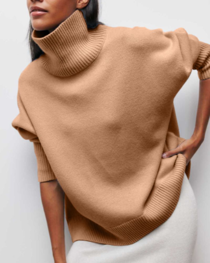 Alicia  – Oversized Turtleneck Sweater for Women