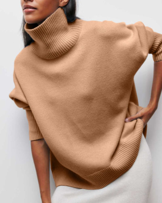 Alicia  – Oversized Turtleneck Sweater for Women