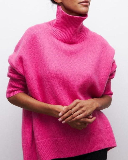 Alicia  – Oversized Turtleneck Sweater for Women