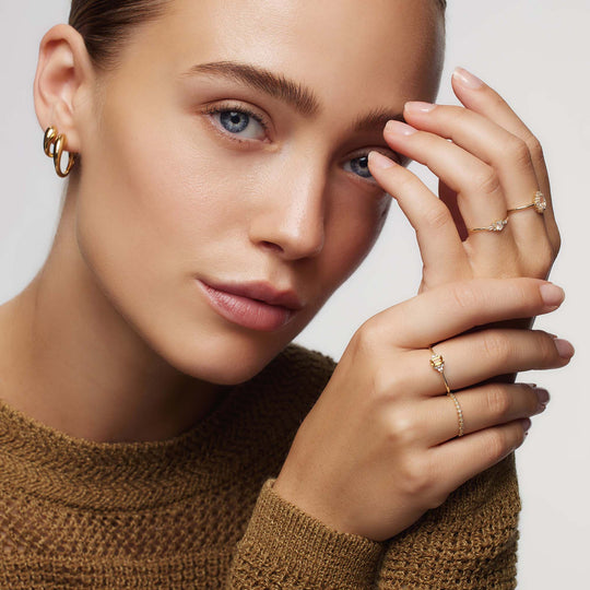 Olympia – Gold-Plated Moonstone Ring for Women