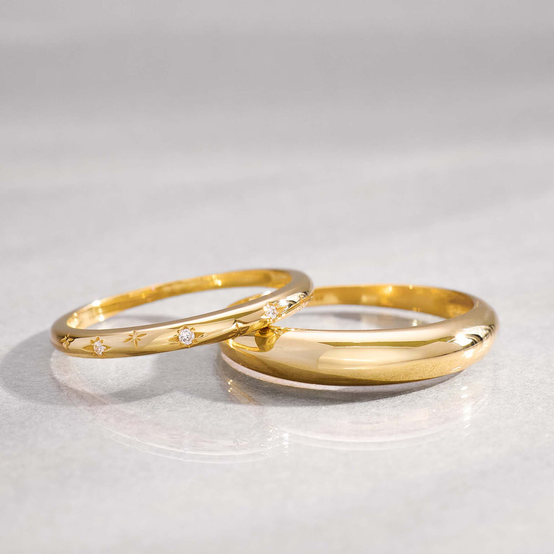 Nanette – Classic Gold Band Ring