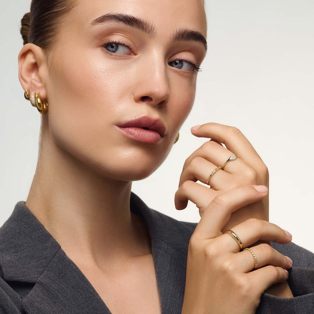 Nanette – Classic Gold Band Ring