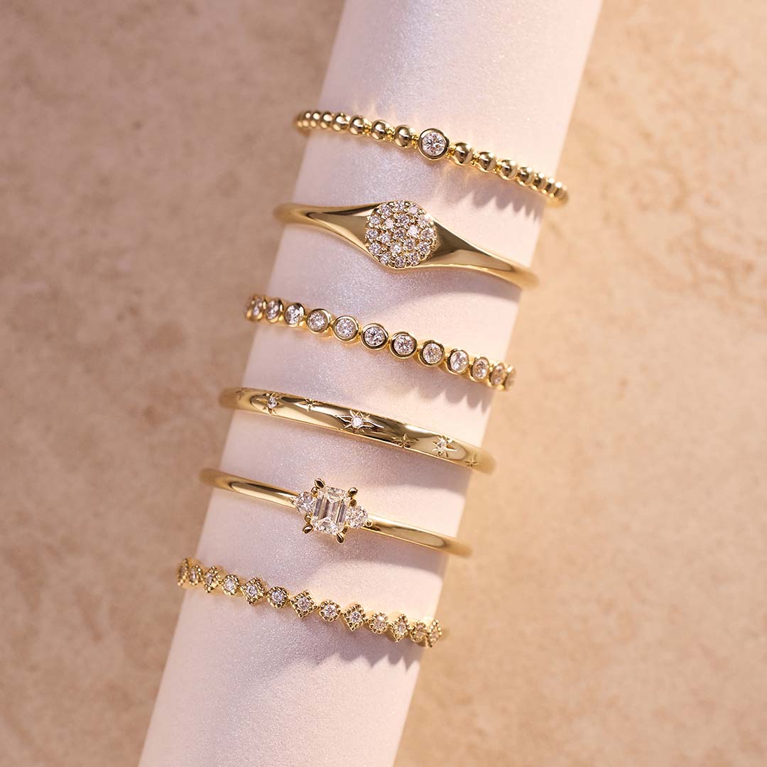 Melonie – Delicate Gold Eternity Band for Women