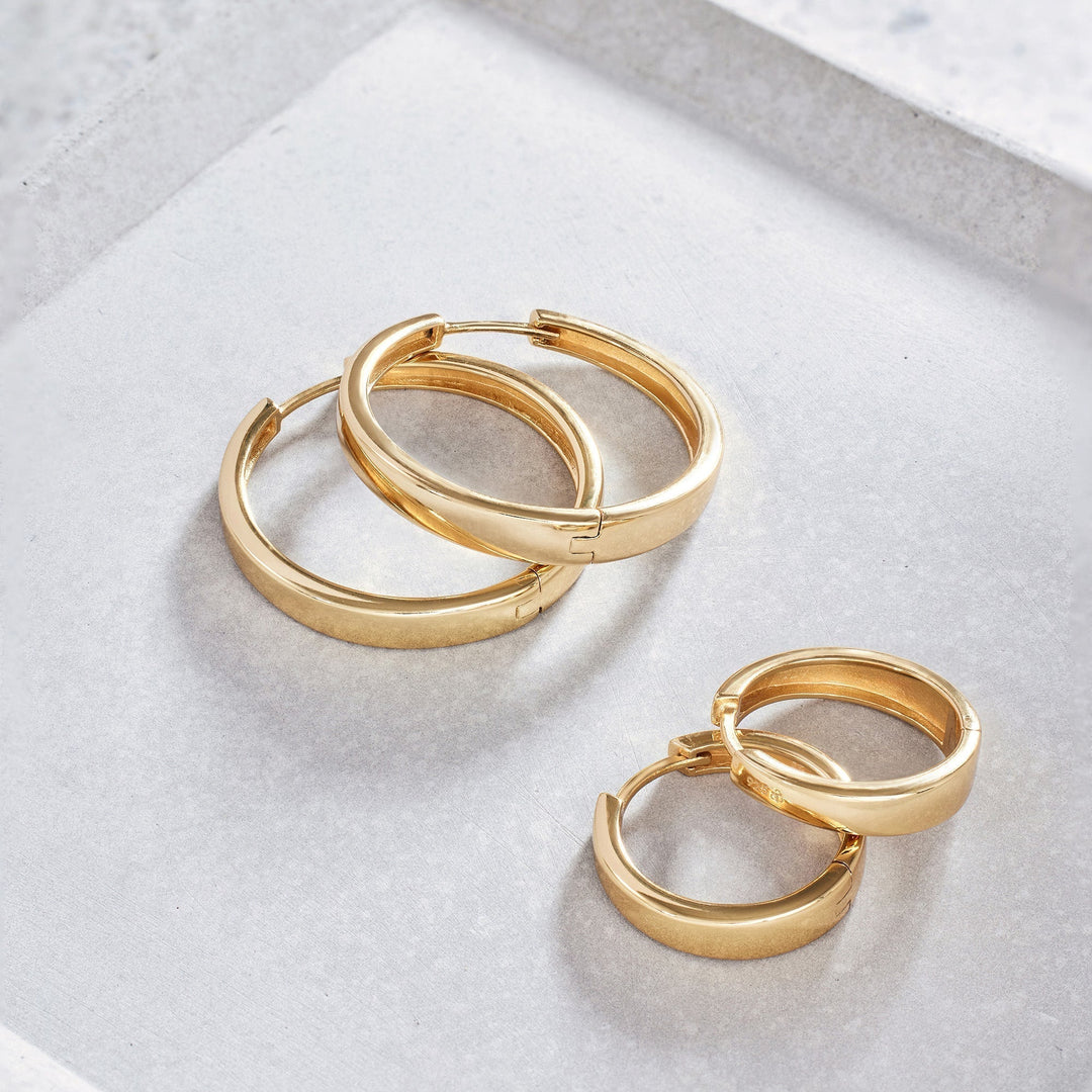 Sherilyn – Sleek Gold Huggie Earrings