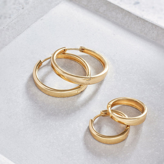 Sherilyn – Sleek Gold Huggie Earrings