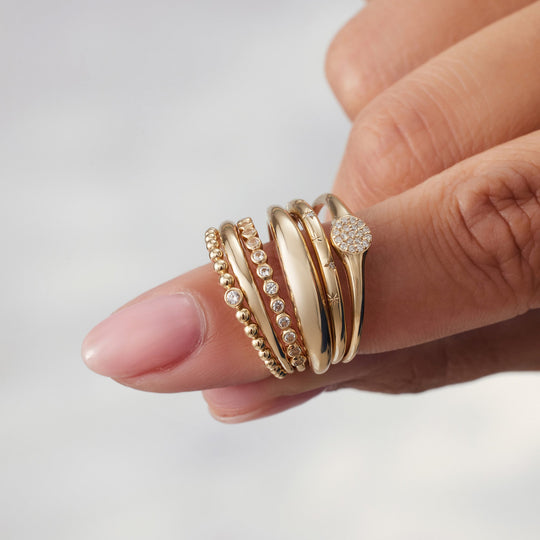Carrie – Sleek Gold Stacking Ring