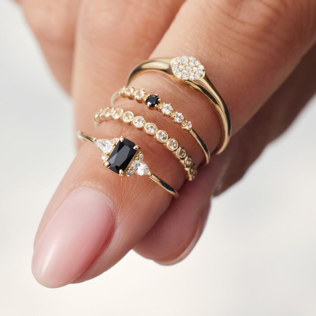 Melonie – Delicate Gold Eternity Band for Women