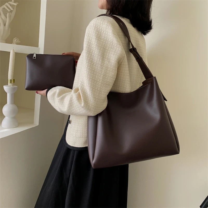 Adrienne – Sleek Leather Tote Bag for Women