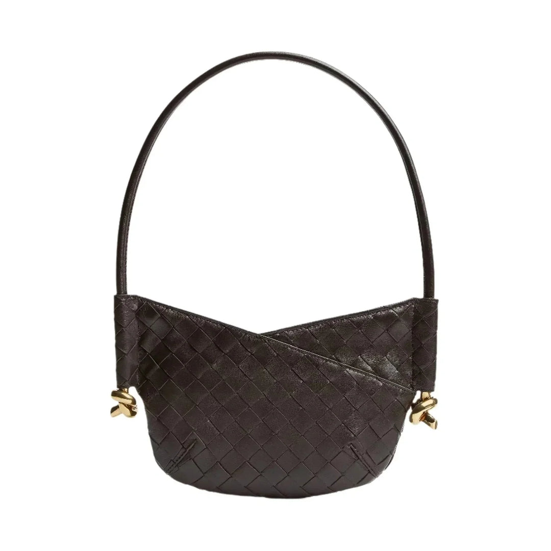 Ailany – Elegant Woven Leather Shoulder Bag for Women