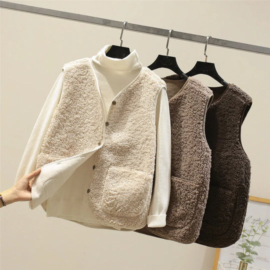 Holliston – Reversible Fleece Vest for Women