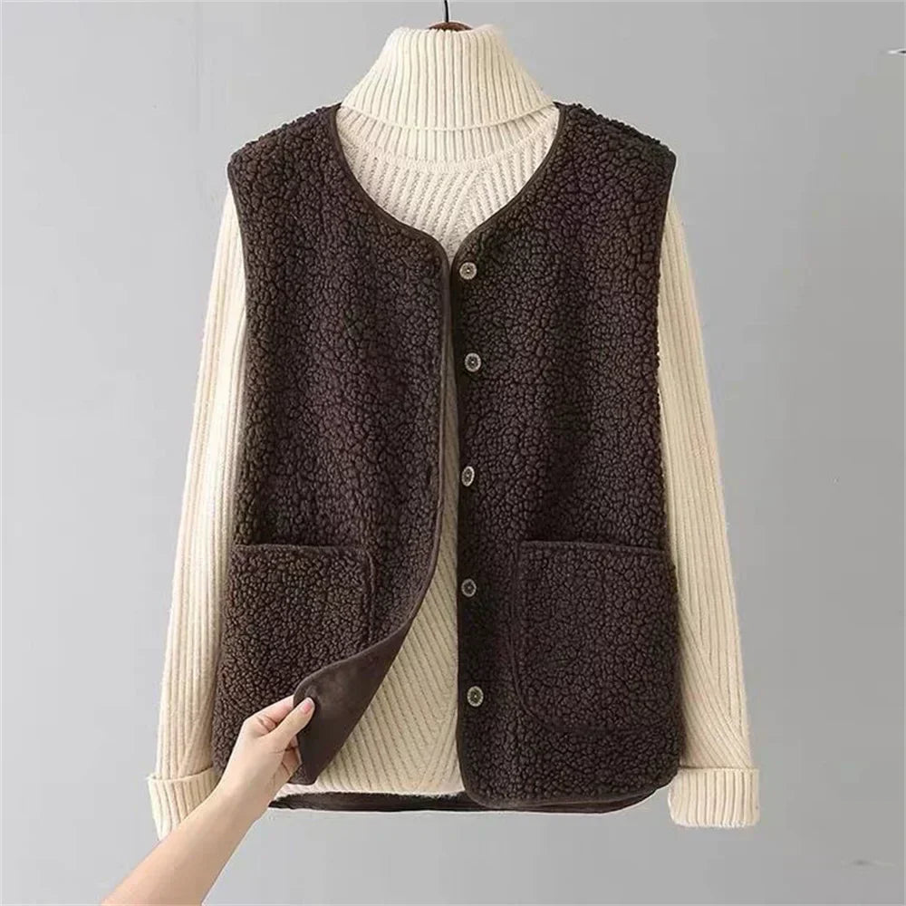 Holliston – Reversible Fleece Vest for Women