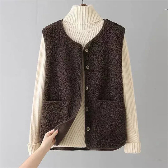 Holliston – Reversible Fleece Vest for Women