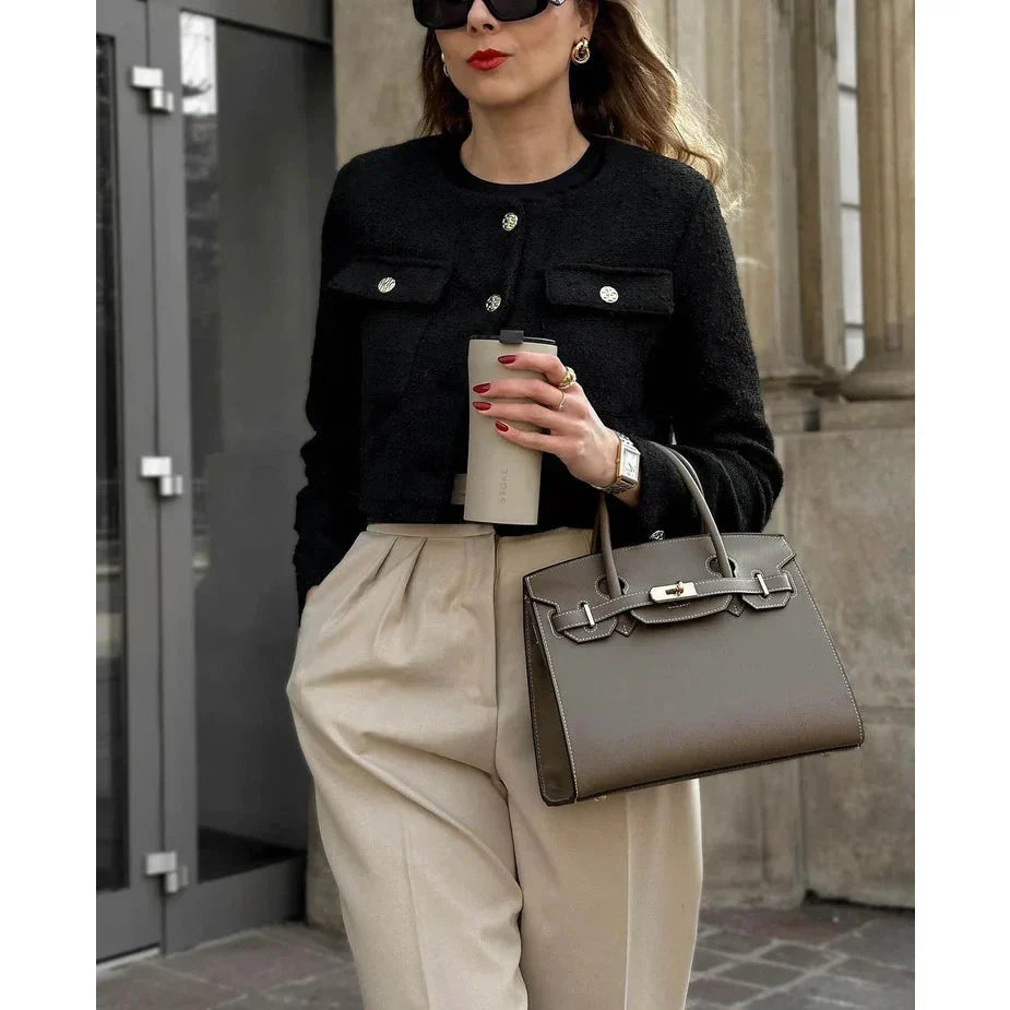 Estrella – Timeless Structured Leather Handbag for Women