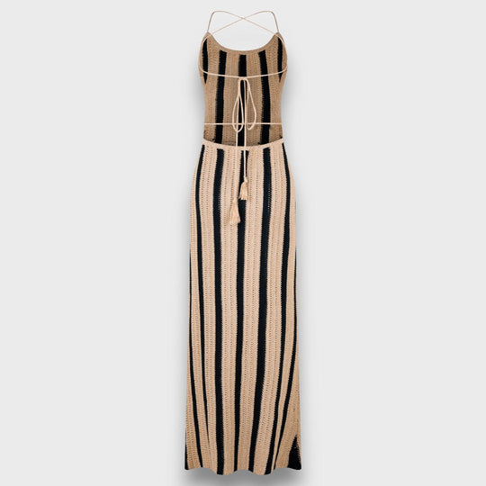Serepha – Crocheted Maxi Dress with Waistband