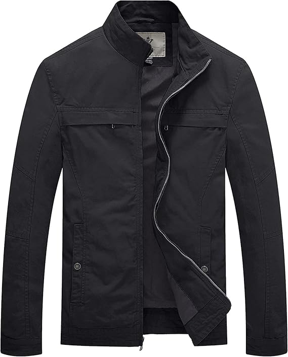 Victor – Classic Stand Collar Cotton Jacket for Men