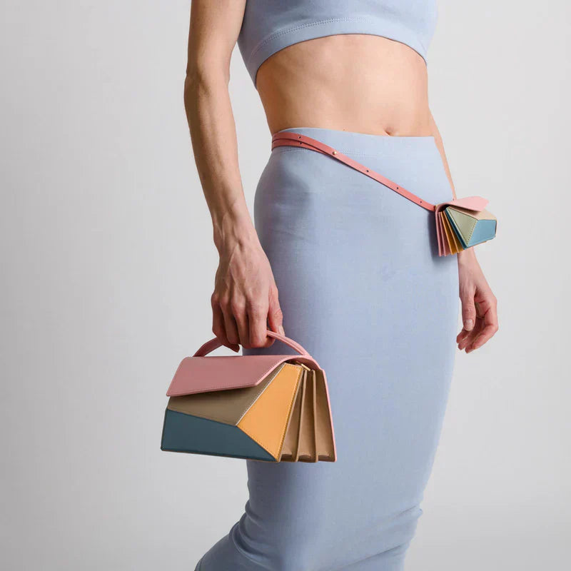 Emery – Geometric Color-Block Handbag for Women