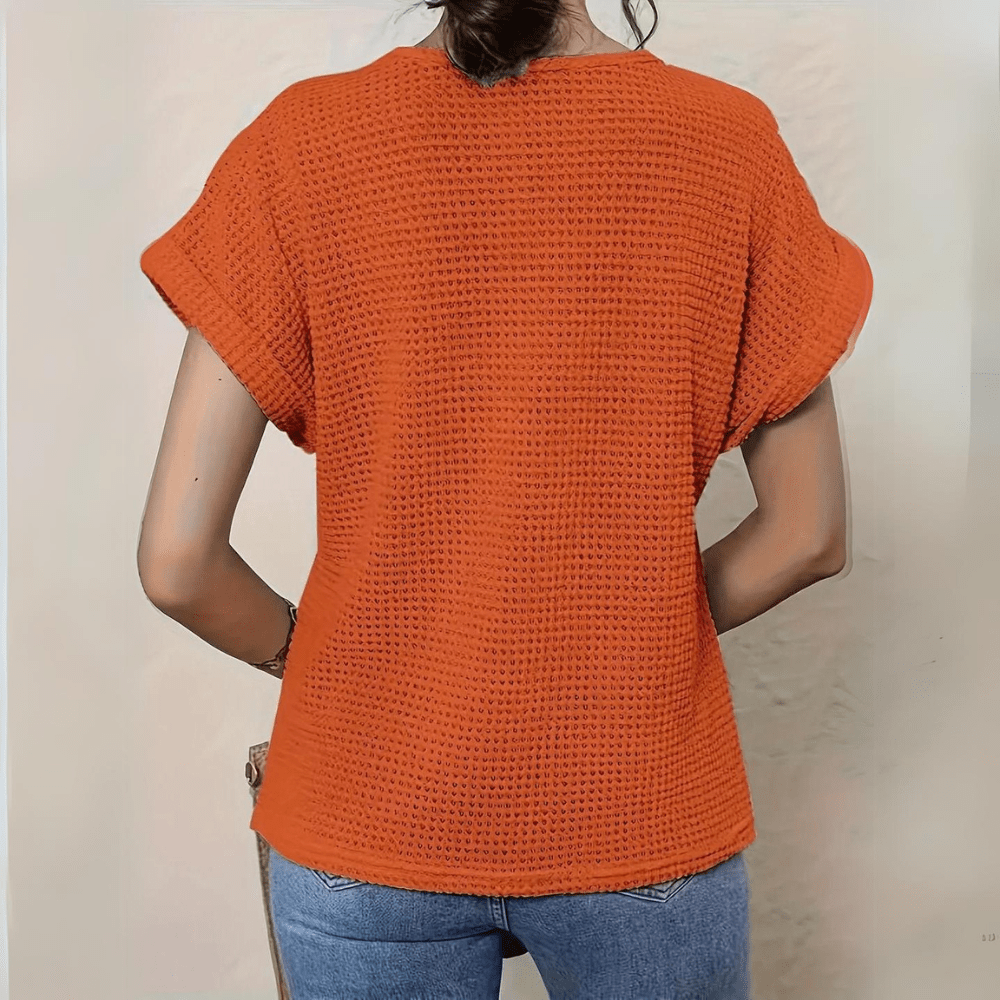 Daphira – Crochet Knit Cap Sleeve Top