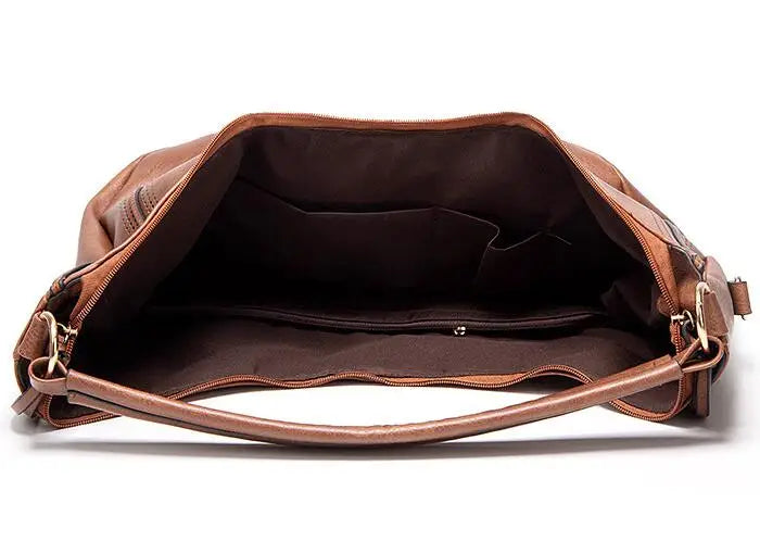 Selvina – Classic Soft Leather Hobo Bag for Women