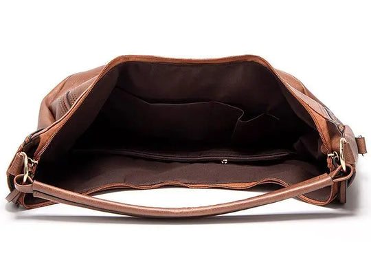 Selvina – Classic Soft Leather Hobo Bag for Women