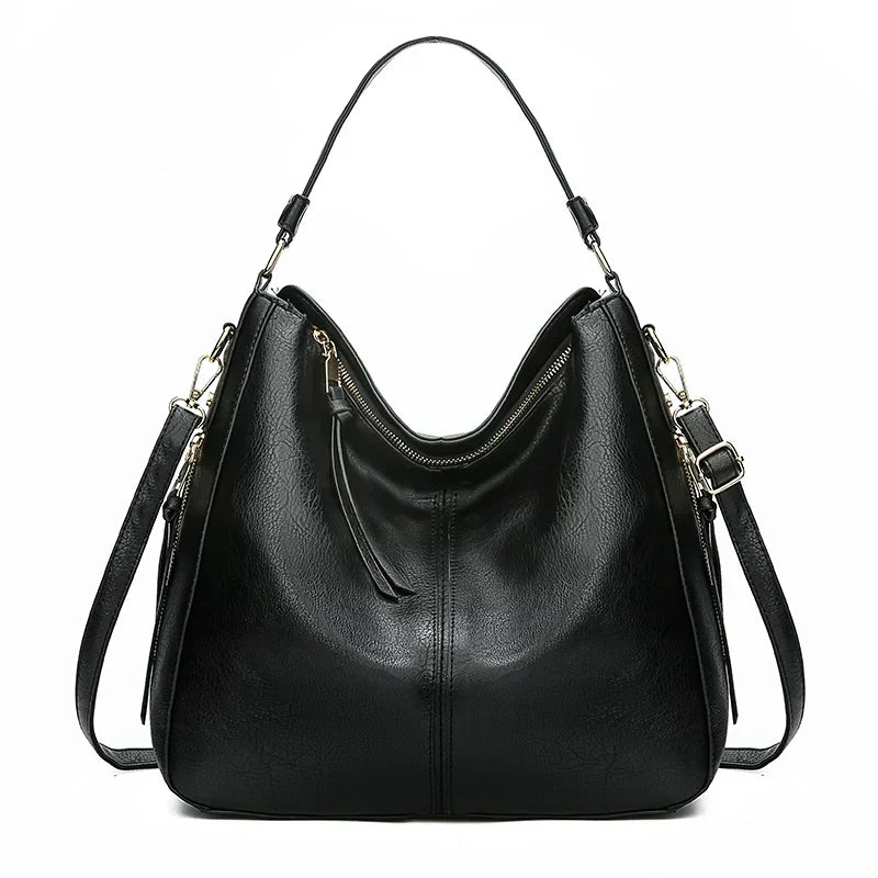 Allyn – Classic Leather Shoulder Bag for Women