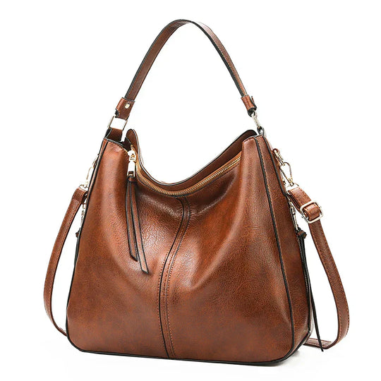 Allyn – Classic Leather Shoulder Bag for Women