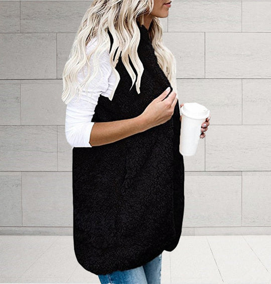 Araceli – Sleeveless Sherpa Vest for Women