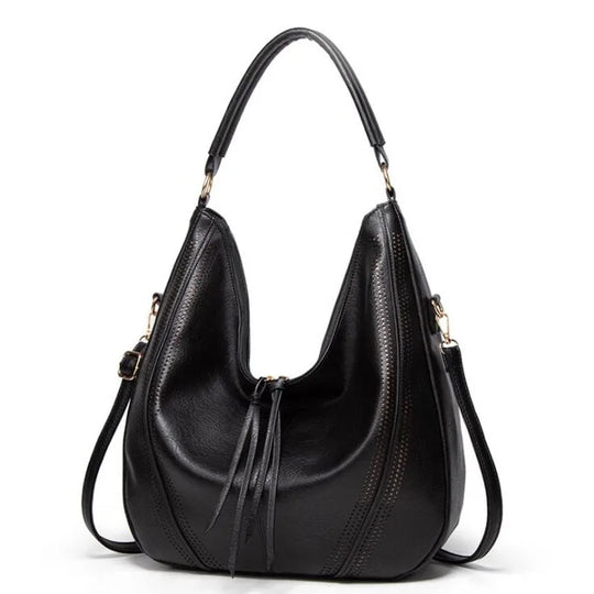 Selvina – Classic Soft Leather Hobo Bag for Women